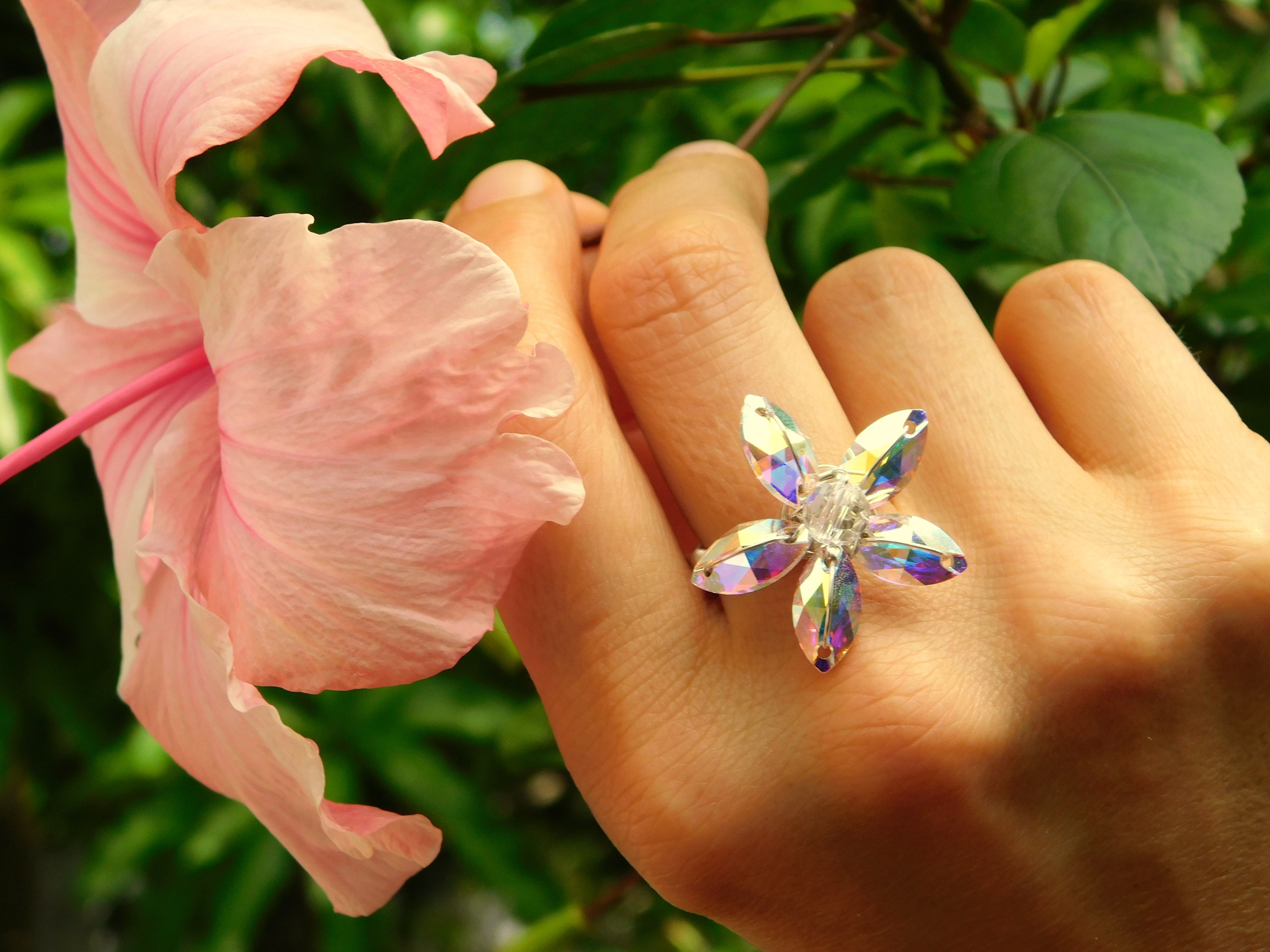 Swarovski Daisy Ring Materials Only for Wire Wrapping Mastering the Ba –  GutsyGirl Design